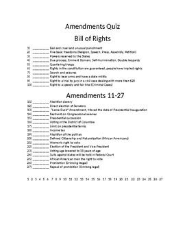 11 27 amendments quizlet|amendments 11 27 matching quiz.